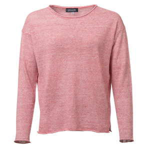 Ray - Ringelshirt aus Leinen und Baumwolle rot/weiß