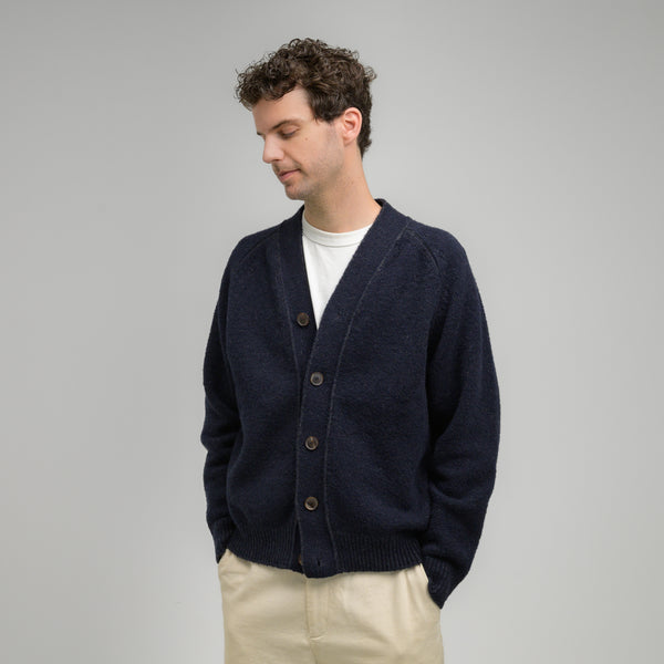 Strickcardigna mit Knöpfen und hohen Bündchen, zweifarbig plattiert