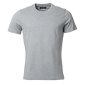 Premium Pima Cotton Shirt made in Europe - hellgrau melange