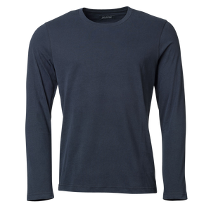 Premium Pima Cotton Longsleeve Shirt made in Europe - navy