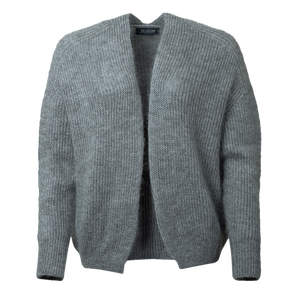 Roter Damen Strickcardigan aus Mohair Edelhaar Mix - made in Germany